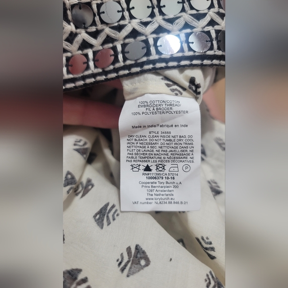 Tory Burch Fish Print Tunic - Picture 5 of 5